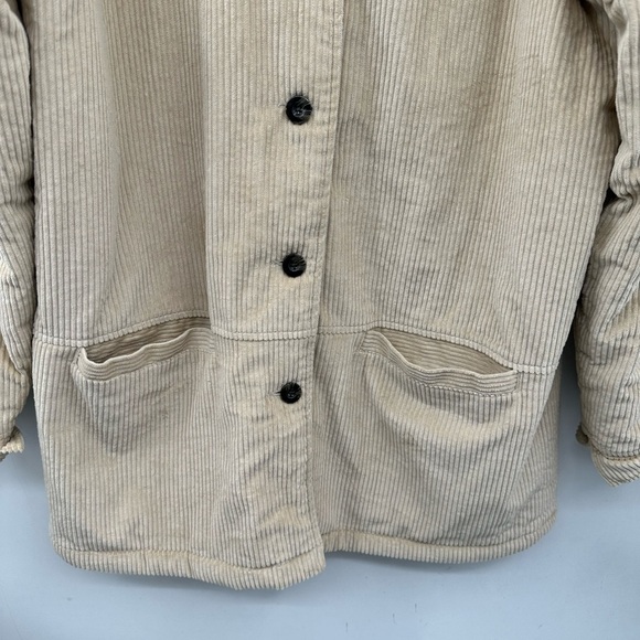 Y2K L BLAIR VINTAGE 100% Cotton rustic farmcore sherpa lined womans chore coat - Picture 12 of 14
